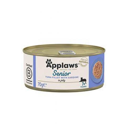 Applaws Cat konz. Senior Jelly tuniak so sardinkami 70g