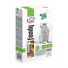 LOLO Foody kompletné krmivo pre potkany 500 g krabička