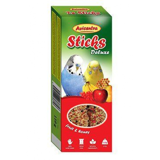 Avicentra tyčinky andulka - ovocie+med 2ks