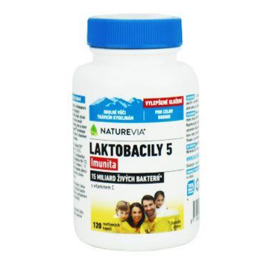 NATUREVIA Laktobacily 5 Imunita 120cps NATUREVIA Laktobacily 5 Imunita 120cps