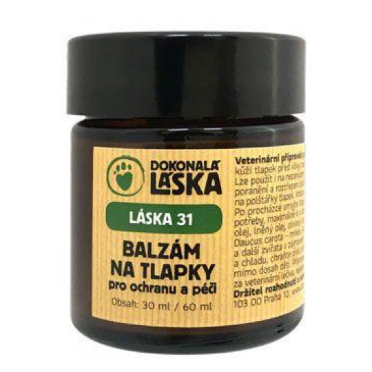 LÁSKA 31 Balzam na labky pre ochranu a starostlivosť 30ml