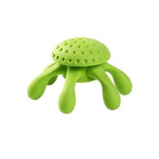 Hračka pes OCTOPUS MAXI pláv. z TPR zelená Kiwi