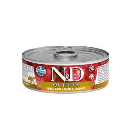 N&D CAT QUINOA Adult Quail & Coconut 80g N&D CAT QUINOA Adult Quail & Coconut 80g