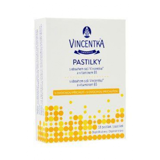 Vincentka pastilky s ovocnou příchutí 18ctb