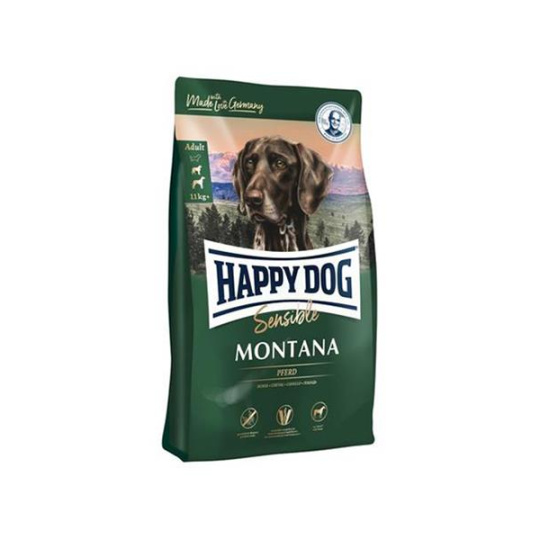 Happy Dog SUPER PREMIUM - Supreme SENSIBLE - Montana konské mäso a zemiaky / bez obilnín 10 kg