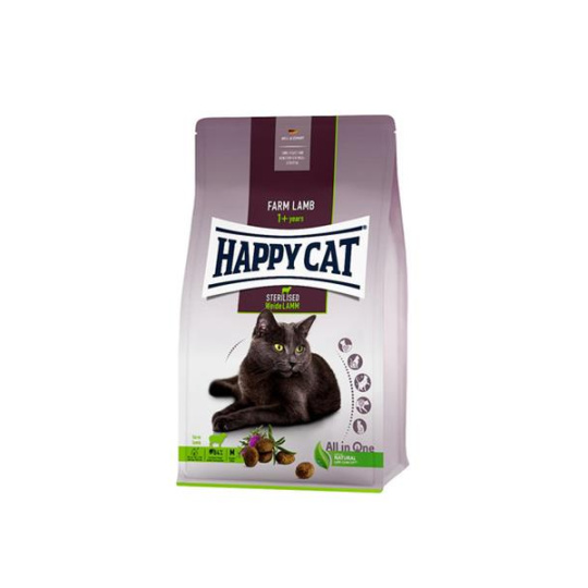 Happy Cat SUPREME - Sterilised Weide-Lamm / Jahňacie 1,3 kg