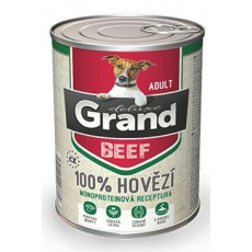 GRAND Dog konz. Deluxe Adult hovädzie 400g