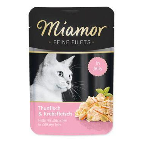 Miamor Cat Filet kapsa tuňák+krab v želé 100g