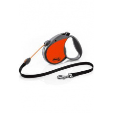 Vodítko FLEXI Neon Reflect M lanko 5m/20kg oranžová Vodítko FLEXI Neon Reflect M lanko 5m/20kg oranžová