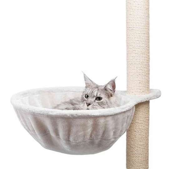 Náhradné odpočívadlo, plyšové lehátko XXL 45 cm max do 9 kg, svetlosivé