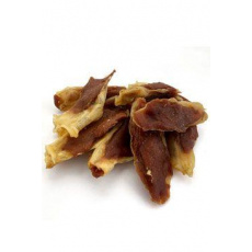 Pochúťka Králičie ucho obalené kačacím mäsom 100g Pochúťka Králičie ucho obalené kačacím mäsom 100g