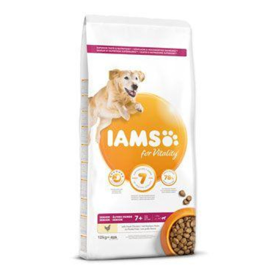 Iams Dog Senior Large Chicken 12kg