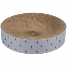 LILLY okrúhly škrabací pelech s catnipom, o 45 × 10 cm, kartón, sivá LILLY okrúhly škrabací pelech s catnipom, o 45 × 10 cm, kartón, sivá