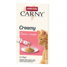 Animonda CARNY Creamy Salmon, krémová pochúťka, losos s taurínom, 6 x 15 g