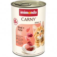 ANIMONDA konzerva CARNY Kitten - hovädzie + morčacie 400g ANIMONDA konzerva CARNY Kitten - hovädzie + morčacie 400g