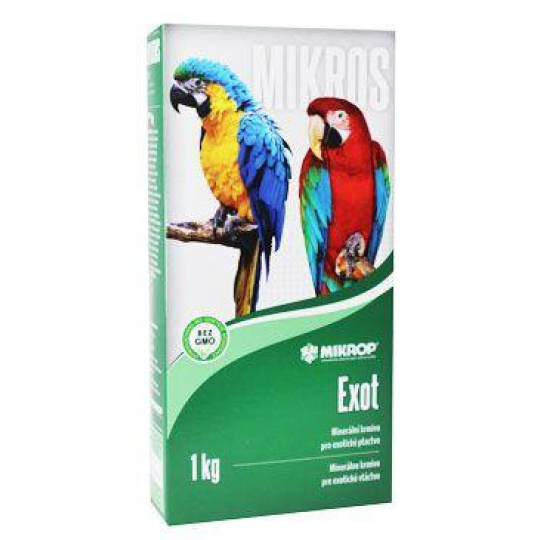 Mikrop Mikros Exot pre papagáje plv 1kg krabička Mikrop Mikros Exot pre papagáje plv 1kg krabička