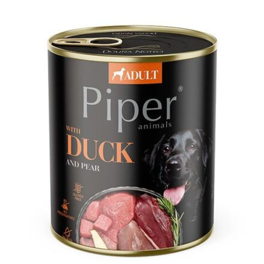 NEW PIPER s kachnou a hruškou, konzerva pro psy 800 g