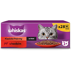 Mars WHISKAS kapsička cat s hovädzím mäsom v šťave 28 x 85 g