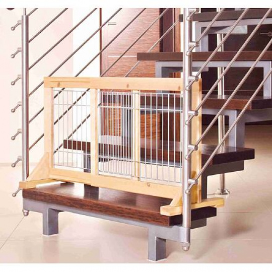 Posuvná bariéra pre šteniatka a malé psy 63-108x50x31 cm