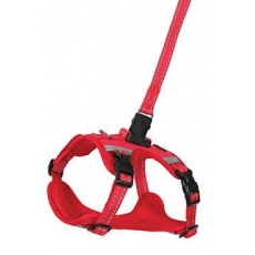 Postroj pes s vodítkom 2m CLIP&GO červená M Zolux