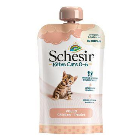 Schesir Cat kapsa Kitten kuře v krému 150g