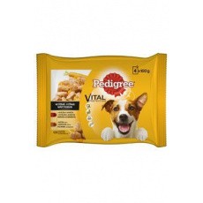 Pedigree kapsa masový výběr s mrkví ve šťávě 4x100g