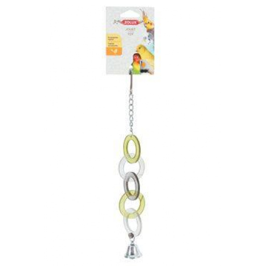 Hračka pre vtáky krúžky akryl Zolux