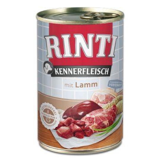 Rinti Dog Kennerfleisch konzerva jehně 400g