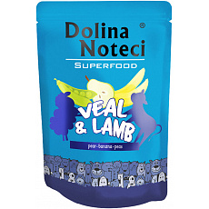 DOLINA NOTECI SUPERFOODS teľacie a jahňacie kapsička pre psy 300 g