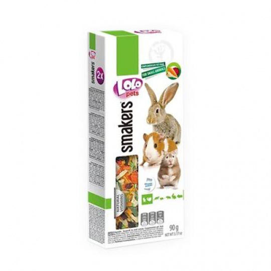 LOLO SMAKERS 2 triedy zeleninové pre hlodavce 90 g