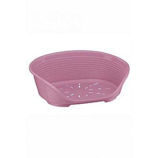 Pelech plast SIESTA DLX 4 ružový 61,5x45x21,5cm FP