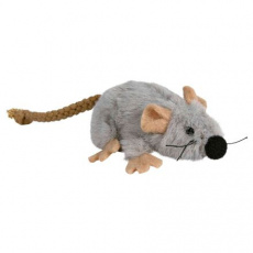 Plyšová myška sivá s catnipom 7 cm