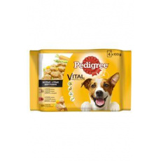 Pedigree kapsička Adult kura so zeleninou./hovädzie so zel.4x100g