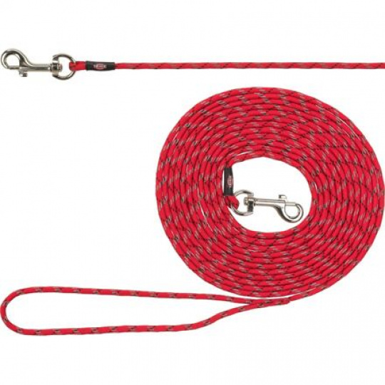JUNIOR stopovacie vodítko pre šteniatka, XXS-XS: 4m/o 4 mm, červená