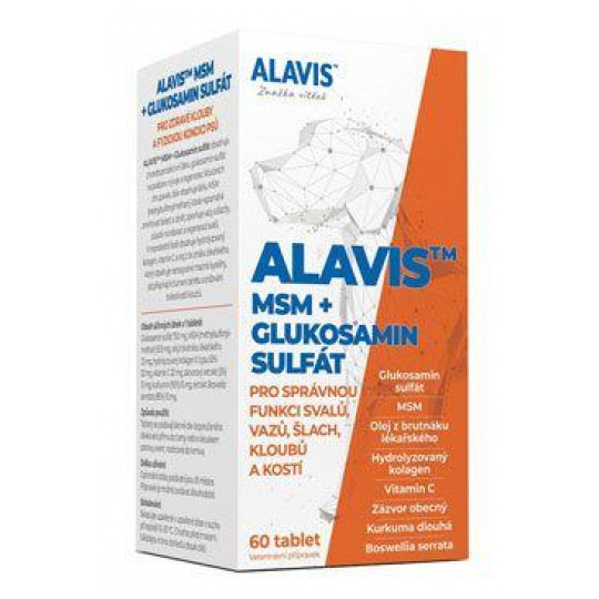 Alavis MSM+Glukosamín sulfát 60tbl