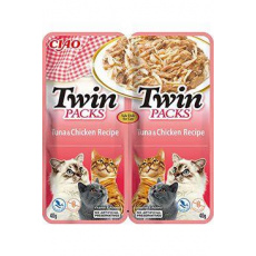 Churu Cat Twin Packs Tuniak & Kuracie v Vývare 2x40g