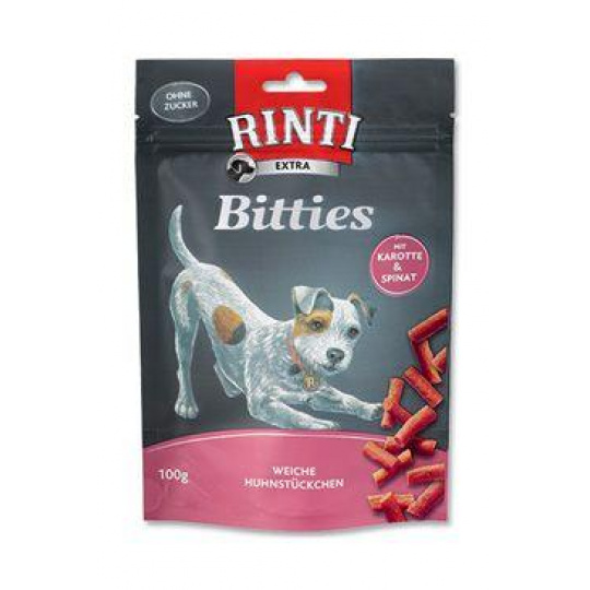 Rinti Dog Extra Mini-Bits pochúťka mrkva+špenát 100g Rinti Dog Extra Mini-Bits pochúťka mrkva+špenát 100g