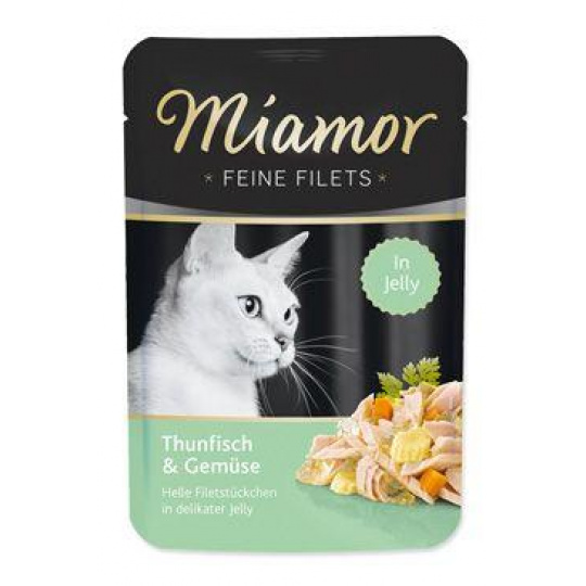 Miamor Cat Filet kapsa tuňák+zelenina v želé 100g