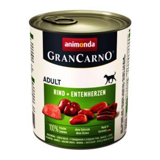 Animonda GRANCARNO® dog adult hovädzie a kačacie srdcia bal. 6 x 800g konzerva