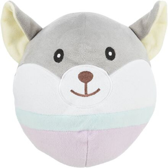 JUNIOR Bear, plyšová medvědí hlava pro štěňata, 20 cm