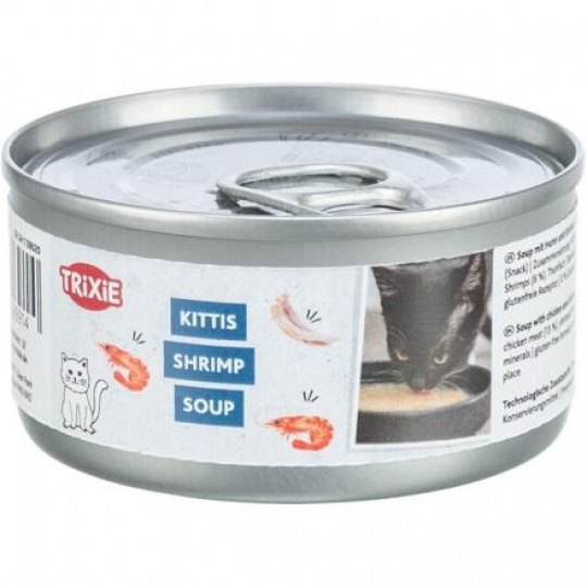 Shrimp Soup krevety & kuracie - tekutá maškrta pre mačky, (BAL 4 x 80 g)