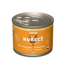 Louie Dog konz. Kuracie s cuketou a prebiotikami 200g Louie Dog konz. Kuracie s cuketou a prebiotikami 200g