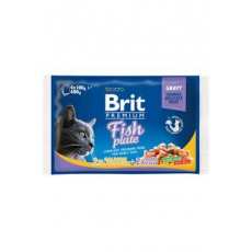 Brit Premium Cat kapsička Fish Plate 400g (4x100g)