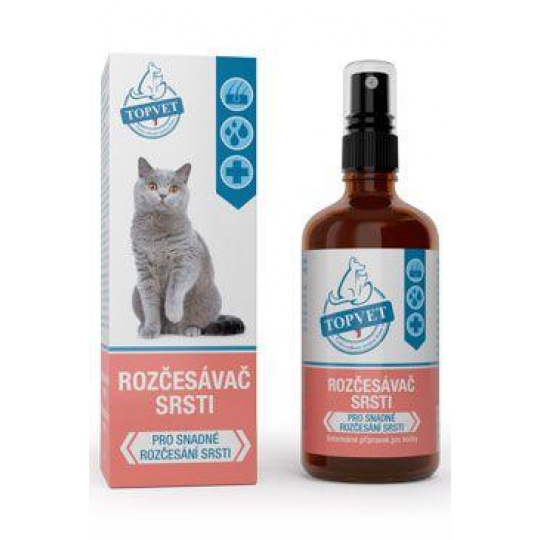 Rozčesávač srsti pre mačky TOPVET 100ml