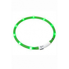 Obojek USB Visio Light 70cm zelený KAR