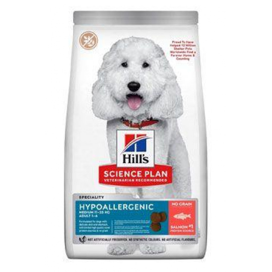 Hill's Can. SP Hypoallerg Adult Medium Salmon 12kg Hill's Can. SP Hypoallerg Adult Medium Salmon 12kg