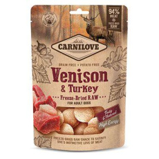 Carnilove Raw Freeze-Dried Snacks Venison&Turkey 60g