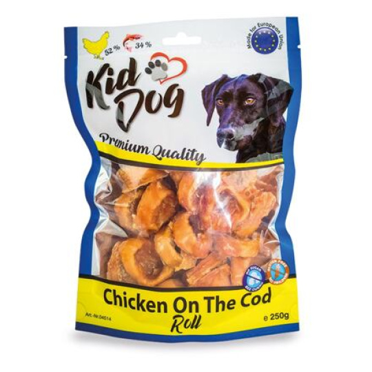 KIDDOG kuřecí masíčko na tresčí rolce 250 g