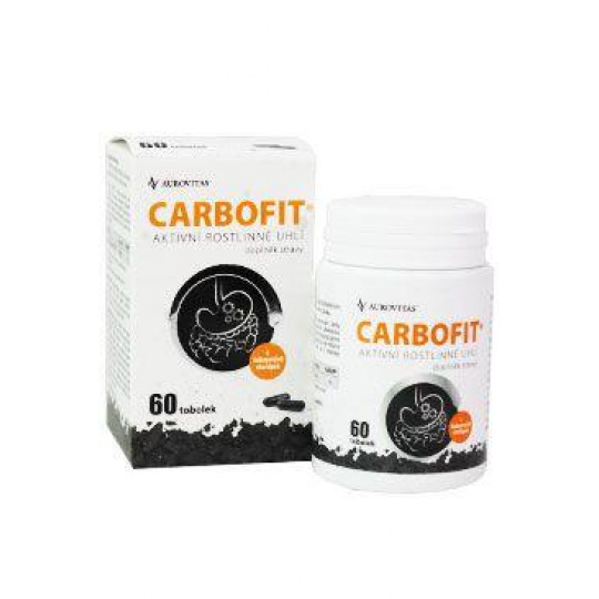 Carbofit aktivované uhlie 60kapsúl