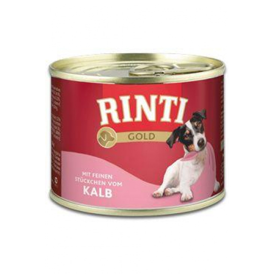 Rinti Dog Gold konzerva telecí 185g